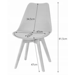 Valora Matgrupper>KOVA 80 cm vitt runt bordsset med 4 svarta RIXK-stolar