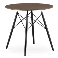 Valora Matbord>KOVA Runt Bord Mörk Ask MDF 80cm