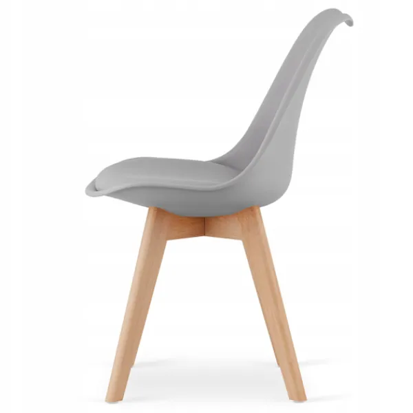 Valora Matgrupper>SET MED REKTANGULÄRA BORD YURO 120x80 Vit + 4 Stolar Grå