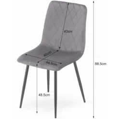 Valora Matgrupper>SET MED RUNDBORD KOVA 80 Svart + 4 Stolar Turin Mörkgrå