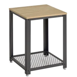 Valora Småbord>Soffbord / Nattduksbord - Sonoma Ek med Svart Ram