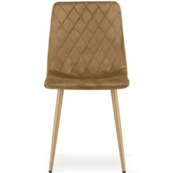 Valora Fåtöljer>TURIN Sammetsklädd fåtölj - Brun x 1