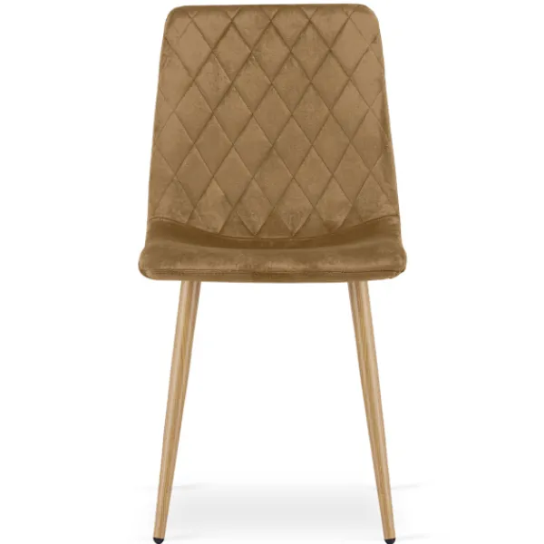 Valora Fåtöljer>TURIN Sammetsklädd fåtölj - Brun x 1