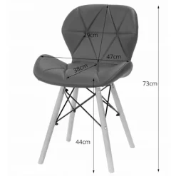 Valora Matgrupper>YURO Rektangulärt bordsset med 4 WAKO svarta stolar