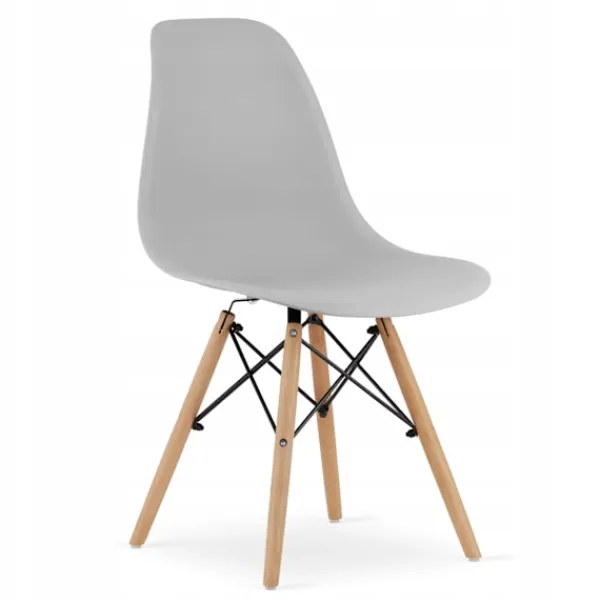 Valora Matgrupper>YURO rektangulärt bord 120x80 Vit + 6 OSAKA grå stolar