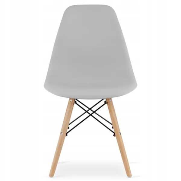 Valora Matgrupper>YURO rektangulärt bord 120x80 Vit + 6 OSAKA grå stolar