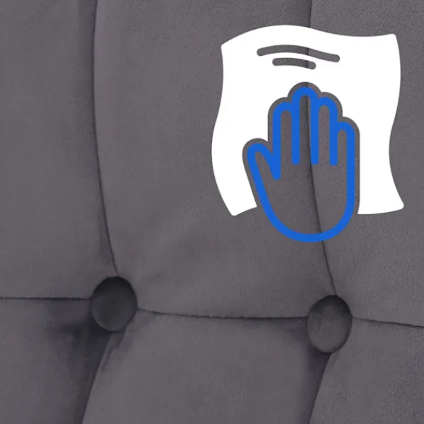 BellaFurn Fåtöljer>Velvet Rock Chair - Lounge Chair - Back Friendly Handrail, Robust Rubberwood | Färg: natur/grå