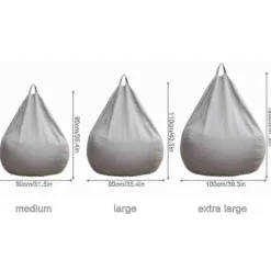 Sittsäckar>Överdimensionerad Sittsäcksoffa - Perfekt för Lounge & Spel Green