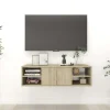 vidaXL Tv-Bänkar>Vägghylla sonoma-ek 102x30x29 cm konstruerat trä