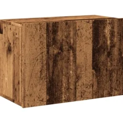 vidaXL Tv-Bänkar>Väggmonterad tv-bänk gammalt trä 60x30x41 cm