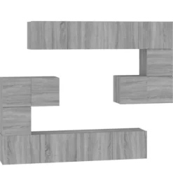 vidaXL Tv-Bänkar>Väggmonterad tv-bänk grå sonoma konstruerat trä