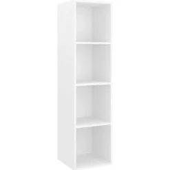 vidaXL Tv-Bänkar>Väggmonterad tv-bänk vit 37x37x142,5 cm konstruerat trä