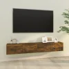 vidaXL Tv-Bänkar>Väggmonterade tv-bänkar 2 st 100x30x30 cm konstruerat trä