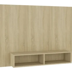 vidaXL Tv-Bänkar>Väggmonterat tv-skåp sonoma-ek 120x23,5x90 cm konstruerat trä