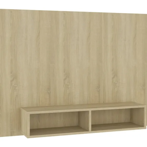 vidaXL Tv-Bänkar>Väggmonterat tv-skåp sonoma-ek 120x23,5x90 cm konstruerat trä