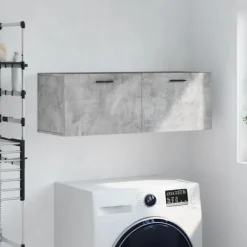 vidaXL Skåp>Väggskåp betonggrå 100x36,5x35 cm konstruerat trä