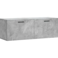 vidaXL Skåp>Väggskåp betonggrå 100x36,5x35 cm konstruerat trä