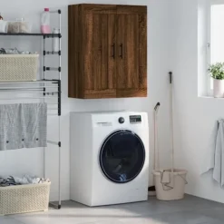 vidaXL Skåp>Väggskåp brun ek 69,5x34x90 cm konstruerat trä