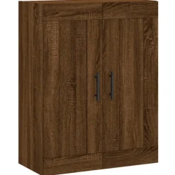 vidaXL Skåp>Väggskåp brun ek 69,5x34x90 cm konstruerat trä