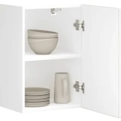 vidaXL Skåp>Väggskåp för kök Kalmar högglans vit konstruerat trä