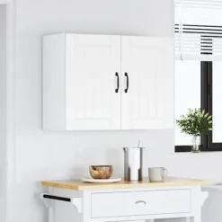 vidaXL Skåp>Väggskåp för kök Lucca vit konstruerat trä
