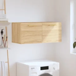 vidaXL Skåp>Väggskåp sonoma-ek 80x36,5x35 cm konstruerat trä