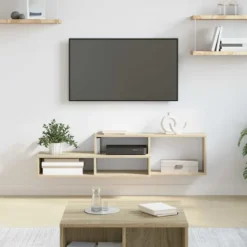 vidaXL Tv-Bänkar>VäggTV-stativ 120x25x28,5cm Konstruerat trä