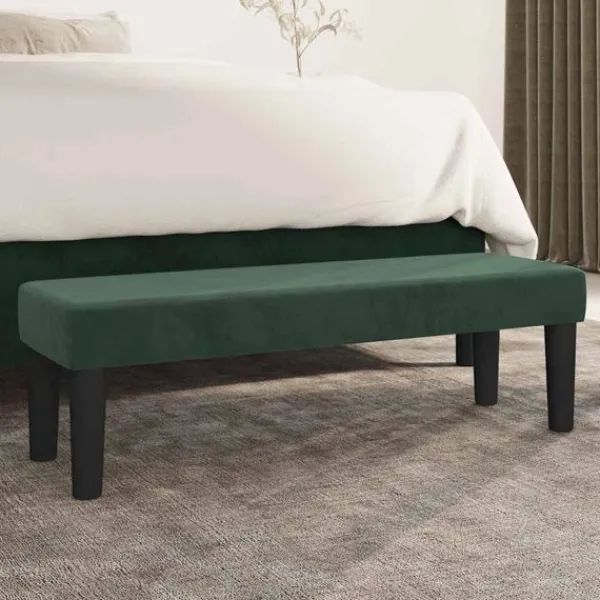 vidaXL Balkongmöbler>| bänk | Mörk 100 x 30 x 30 cm Sammet