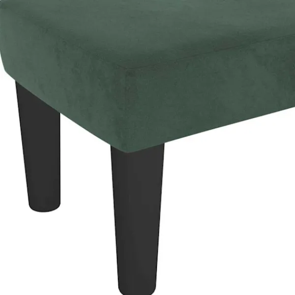 vidaXL Balkongmöbler>| bänk | Mörk 100 x 30 x 30 cm Sammet