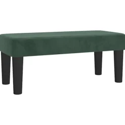 vidaXL Balkongmöbler>| bänk | Mörk 70 x 30 x 30 cm Sammet