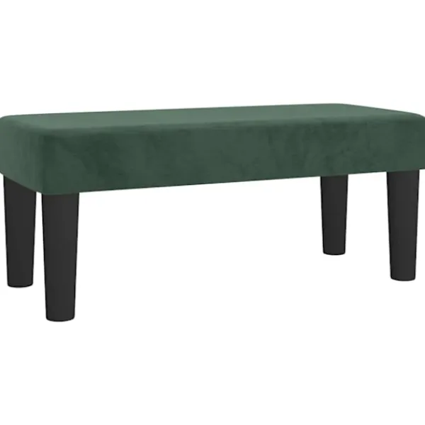 vidaXL Balkongmöbler>| bänk | Mörk 70 x 30 x 30 cm Sammet
