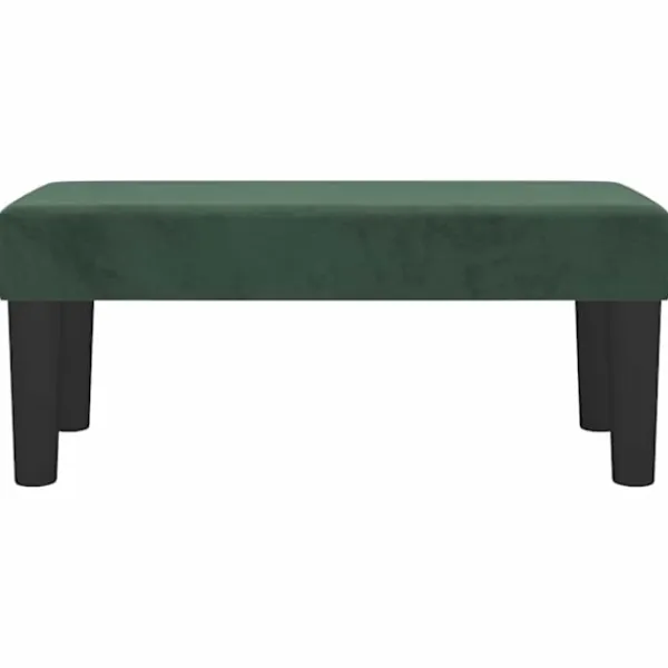 vidaXL Balkongmöbler>| bänk | Mörk 70 x 30 x 30 cm Sammet