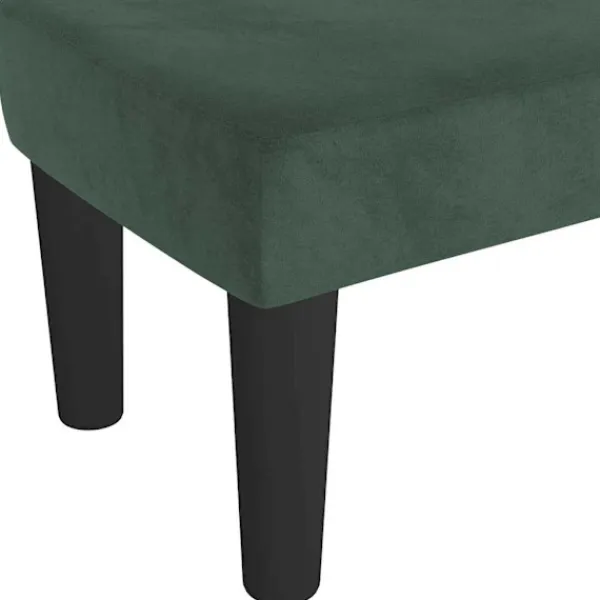 vidaXL Balkongmöbler>| bänk | Mörk 70 x 30 x 30 cm Sammet