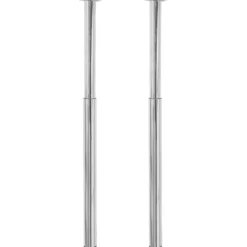 vidaXL Matbord>2 Teleskopiska bordsben i 710 mm-1100 mm Silver