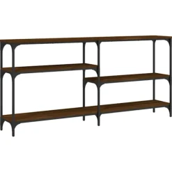 vidaXL Hyllor>Avlastningsbord ek 160x29x75 cm konstruerat trä