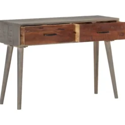 vidaXL Småbord>Avlastningsbord 110x35x75 cm massivt grovt mangoträ