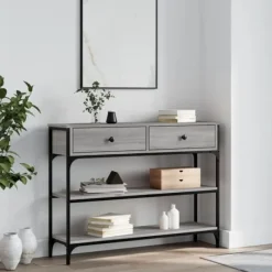 vidaXL Småbord>Avlastningsbord sonoma 100x25x75 cm konstruerat trä