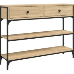 vidaXL Småbord>Avlastningsbord sonoma-ek 100x25x75 cm konstruerat trä