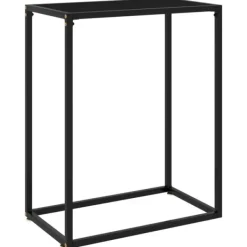 vidaXL Småbord>Avlastningsbord 60x35x75 cm härdat glas