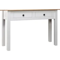 vidaXL Småbord>Avlastningsbord 110x40x72 cm massiv furu panama