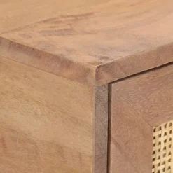 vidaXL Småbord>Avlastningsbord 100x35x76 cm massivt mangoträ