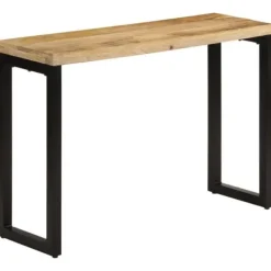 vidaXL Småbord>Avlastningsbord 110x35x76 cm massivt grovt mangoträ