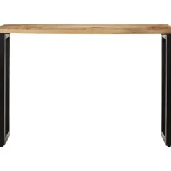 vidaXL Småbord>Avlastningsbord 110x35x76 cm massivt grovt mangoträ