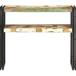 vidaXL Småbord>Avlastningsbord 90x30x75 cm massivt återvunnet trä