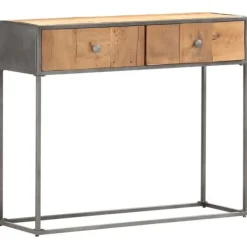 vidaXL Småbord>Avlastningsbord 90x30x75 cm massivt återvunnet trä