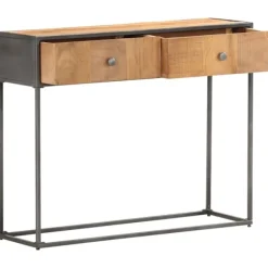 vidaXL Småbord>Avlastningsbord 90x30x75 cm massivt återvunnet trä