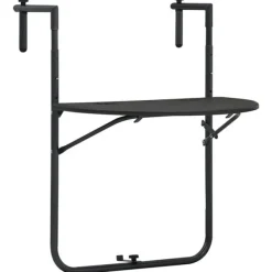 vidaXL Balkongmöbler>Balkongbord 60x64x83,5 cm plast konstrotting