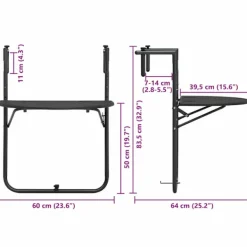 vidaXL Balkongmöbler><noscript><img width=