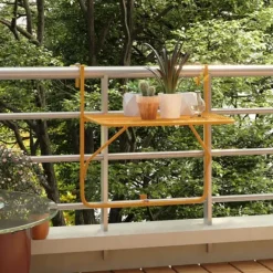 vidaXL Balkongmöbler>Balkongbord 60x40 cm stål