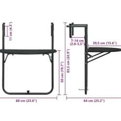 vidaXL Balkongmöbler><noscript><img width=